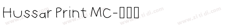 Hussar Print MC字体转换